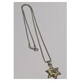 513 - STAR OF DAVID PENDANT NECKLACE (S22)