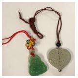 513 - TWO PIECES JADE PENDANTS (S46)