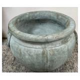 513 - RUSTIC OUTDOOR PLANTER POT 14"DIA (N35)