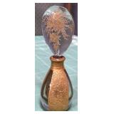 513 - DECORATIVE PERFUME BOTTLE W/ GILT DETAILS