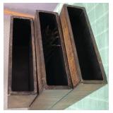 513 - LOT OF 3 DECORATIVE PLANTERS (M59)