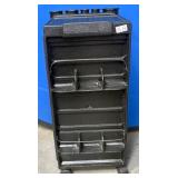 513 - BLACK ROLLING SALON UTILITY & STORAGE CART