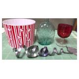 513 - POPCORN BUCKET, BOTTLE & GOBLET