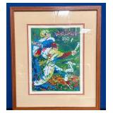 545 - TANABE SERIGRAPH FRAMED W/COA 21X18" (S5)
