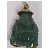 513 - CARVED JADE BUDDHA PENDANT (S55)