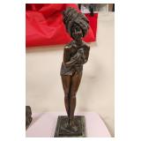 513 - MONTGOMERY SHOWER GIRL SCULPTURE 28"T
