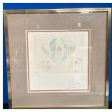 545 - DALI CIRCLE OF LIFE LTD ED ARTWORK FRAMED