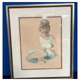 545 - E. HALLER ARTWORK FRAMED 23X19" (S4)