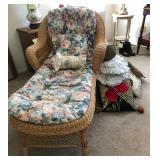 S2 - RATTAN CHAISE LOUNGE WITH CUSHION (R76)