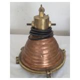 S2 - VINTAGE MARINE BRASS & COPPER CARGO LIGHT (G5