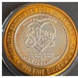 $10 - .999 FINE SILVER GAMING TOKEN (8)