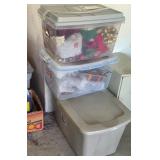 S2 - BINS OF HOLIDAY DECORATIONS (G6)