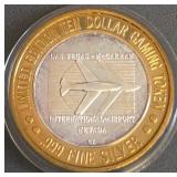 $10 - .999 FINE SILVER GAMING TOKEN (14)