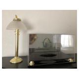 S2 - TABLE LAMP, LUCITE BOX (R88)