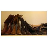 S2 - FIVE PAIR OF BOOTS SIZE 6 (R57)