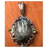 S2 - STERLING SILVER GEMSTONE PENDANT 5.4GR (H217)
