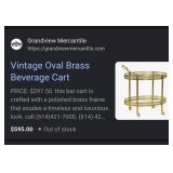 S2 - ELEGANT VINTAGE SERVING CART (H32)
