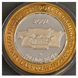 $10 - .999 FINE SILVER GAMING TOKEN (4)