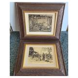 S2 - TWO PIECES FRAMED ART (G9)