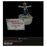 S2 - WHIMSICAL COLLECTIBLE CLOWN FIGURINE (L93)