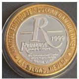 $10 - .999 FINE SILVER GAMING TOKEN (7)