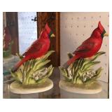 S2 - TWO PORCELAIN CARDINAL FIGURINES (R7)