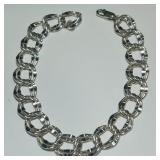 STERLING SILVER 7.50INCH BRACELET 16.60GRS