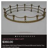 S2 - VINTAGE MIRRORED VANITY TABLE TRAY (L128)