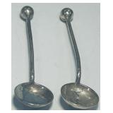 2 STERLING SILVER SPOONS 6.10GRS