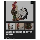 S2 - BLUE SKY CERAMIC ROOSTER PLANTER (L115)