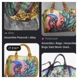S2 - COLORFUL PEACOCK DESIGN HANDBAG (R9)