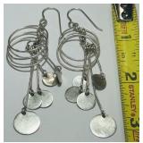 STERLING SILVER EARRINGS 8.80GRS