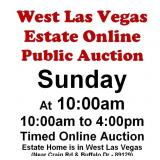WELCOME TO OUR SUN. @10am ONLINE PUBLIC AUCTION