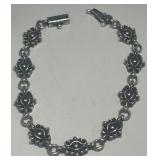 STERLING SILVER 7INCH BRACELET 20.80GRS