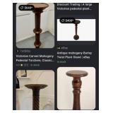 S2 - CLASSIC CARVED WOOD PEDESTAL (H42)
