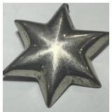 STERLING SILVER STAR PENDANT 6.30GRS