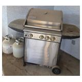 S2 - OUTDOOR PROPANE GRILL WITH 2 TANKS