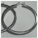 STERLING SILVER EARRINGS 8.00GRS