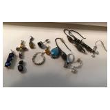 MIXED LOT OF STERLING SILVER JEWELRY 19GR (H256)