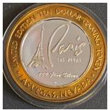 $10 - .999 FINE SILVER GAMING TOKEN (1)