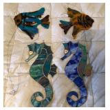 S2 - STAINED GLASS TROPICAL FISH & SEAHORSES (R43)
