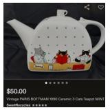 S2 - CHARMING CAT TEA SET (L74)