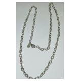 STERLING SILVER 24INCH LINK CHAIN 9.50GRS
