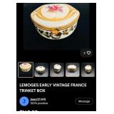 S2 - ELEGANT FLORAL PORCELAIN TRINKET BOXES (L190)