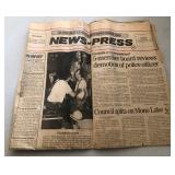 S2 - NOTEWORTHY VINTAGE NEWEPAPER (H125)