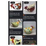 S2 - CHARMING CERAMIC CHICKEN PAIR (L198)