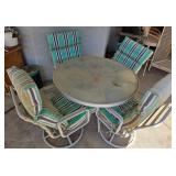 S2 - PATIO TABLE WITH FOUR CHAIRS & CUSHIONS