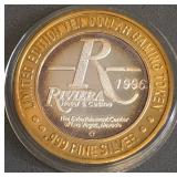 $10 - .999 FINE SILVER GAMING TOKEN (12)
