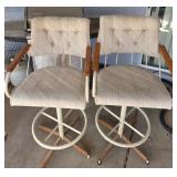 S2 - PAIR OF MATCHING SWIVEL BARSTOOLS