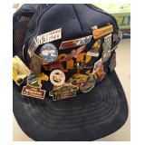 S2 - PIN COLLECTION DISPLAYED ON HAT (H158)